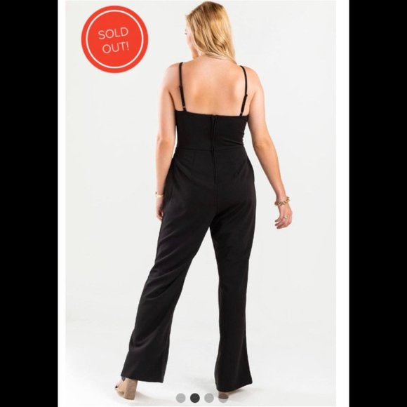 Emellia Mesh Cutout Jumpsuit - Picture 2 of 4